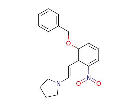 (E)-6-benzyloxy-2-nitro-β-pyrrolidinostyrene