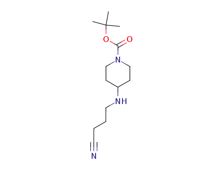 4-(3-cyano-propylamino)-piperidine-1-carboxylic acid tert-butyl ester
