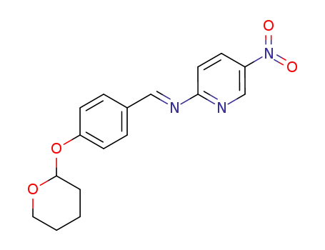 (5-nitro-pyridin-2-yl)-[4-(tetrahydro-pyran-2-yloxy)-benzylidene]-amine