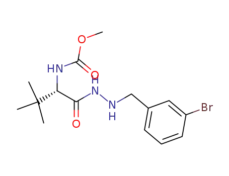 {(1S)-1-[N'-(3-bromo-benzyl)hydrazinocarbonyl]-2,2-dimethyl-propyl}carbamic acid methyl ester