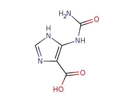 Molecular Structure of 4919-06-6 (1H-Imidazole-4-carboxylic acid, 5-[(aminocarbonyl)amino]-)