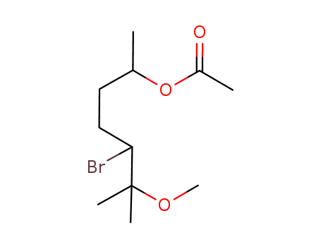 4-bromo-5-methoxy-1,5-dimethylhexyl acetate