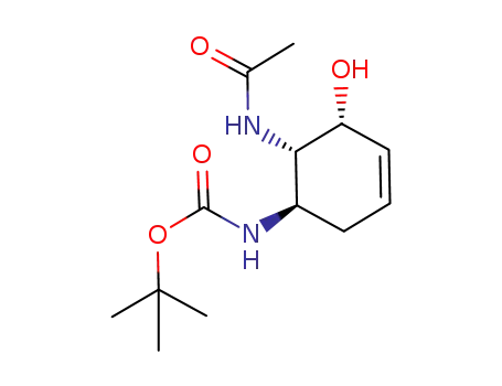 (6-acetylamino-5-hydroxy-cyclohex-3-enyl)-carbamic acid tert-butyl ester