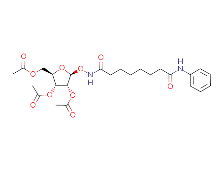 2,3,5-tri-O-acetyl-1-O-7-(phenylcarbamoyl)hepthydroxamoyl-β-D-ribofuranose