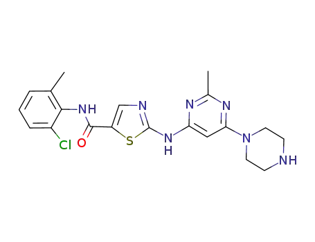 N-(2-chloro-6-methylphenyl)-2-((2-methyl-6-(piperazin-1-yl)pyrimidin 4-yl)amino)thiazole-5-carboxamide