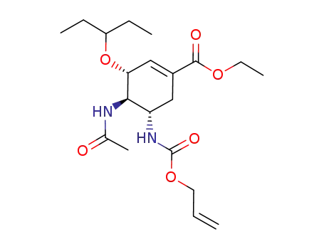 (3R,4R,5S)-4-acetamido-5-allyloxycarbonylamino-1-ethoxycarbonyl-3-(3-pentyloxy)cyclohex-1-ene
