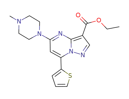 ethyl 5-(4-methylpiperazin-1-yl)-7-(thiophen-2-yl)pyrazolo[1,5-a]pyrimidine-3-carboxylate