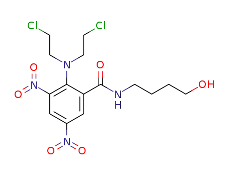 2-[bis(2-chloroethyl)amino]-N-(4-hydroxybutyl)-3,5-dinitrobenzamide