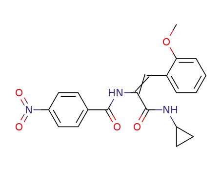 N-[cyclopropylcarbamoyl-2-(2-methoxy-phenyl)-vinyl]-4-nitro-benzamide