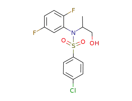 4-chloro-N-(2,5-difluorophenyl)-N-(rac-2-hydroxy-1-methylethyl)benzenesulfonamide