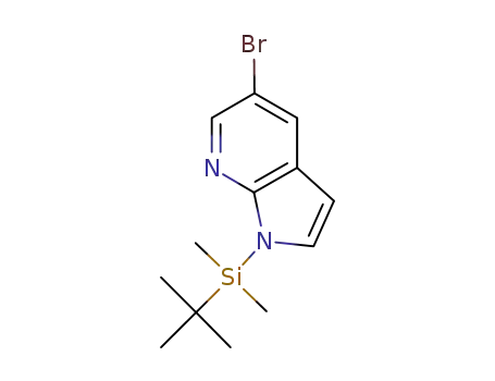 Molecular Structure of 754214-54-5 (1H-Pyrrolo[2,3-b]pyridine, 5-bromo-1-[(1,1-dimethylethyl)dimethylsilyl]-)