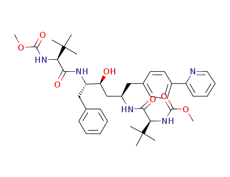 methyl (1S,4R,6S,7S,10S)-7-benzyl-1,10-ditert-butyl-6-hydroxy-2,9,12-trioxo-4-[4-(2-pyridinyl)benzyl]-13-oxa-3,8,11-triazatetradec-1-ylcarbamate