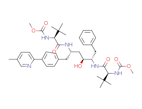 methyl (1S,4S,5S,7S,10S)-4-benzyl-1,10-ditert-butyl-5-hydroxy-7-[4-(5-methyl-2-pyridinyl)benzyl]-2,9,12-trioxo-13-oxa-3,8,11-triazatetradec-1-ylcarbamate
