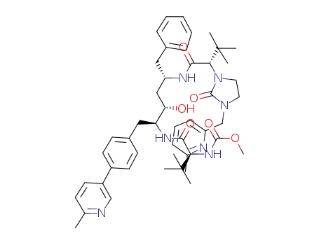 methyl (1S)-1-[({(1S,2S,4S)-4-[((2S)-3,3-dimethyl-2-{3-[(6-methyl-2-pyridinyl)methyl]-2-oxo-1-imidazolidinyl}butanoyl)amino]-2-hydroxy-1-[4-(6-methyl-3-pyridinyl)benzyl]-5-phenylpentyl}amino)carbonyl]-2,2-dimethylpropylcarbamate