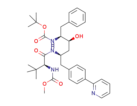 methyl (S)-1-((2R,4S,5S)-5-(tert-butoxycarbonyl)amino-4-hydroxy-6-phenyl-1-(4-(pyridin-2-yl)phenyl)hexan-2-ylamino)-3,3-dimethyl-1-oxobutan-2-ylcarbamate
