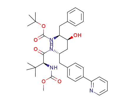 methyl (S)-1-((2S,4S,5S)-5-(tert-butoxycarbonyl)amino-4-hydroxy-6-phenyl-1-(4-(pyridin-2-yl)phenyl)hexan-2-ylamino)-3,3-dimethyl-1-oxobutan-2-ylcarbamate