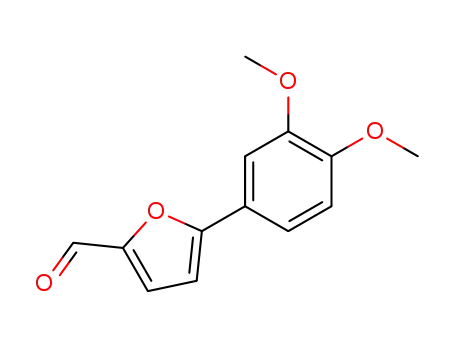 Molecular Structure of 62427-25-2 (2-Furancarboxaldehyde, 5-(3,4-dimethoxyphenyl)-)