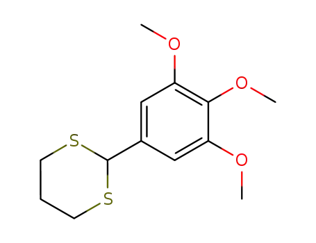 Molecular Structure of 57009-70-8 (1,3-Dithiane, 2-(3,4,5-trimethoxyphenyl)-)
