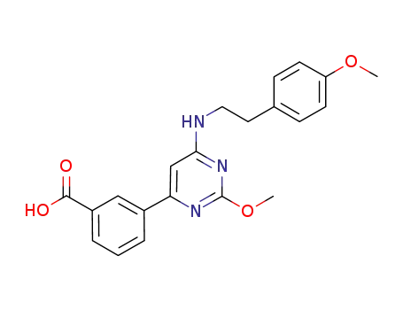 3-{2-methoxy-6-[2-(4-methoxy-phenyl)-ethylamino]-pyrimidin-4-yl}-benzoic acid