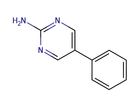 Molecular Structure of 31408-23-8 (2-Pyrimidinamine, 5-phenyl- (9CI))