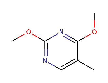 Molecular Structure of 5151-34-8 (2 4-DIMETHOXY-5-METHYLPYRIMIDINE  97)