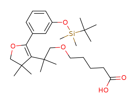 5-(3-tert-butyldimethylsilyloxyphenyl)-4-(7-carboxy-1,1-dimethyl-3-oxaheptyl)-3,3-dimethyl-2,3-dihydrofuran