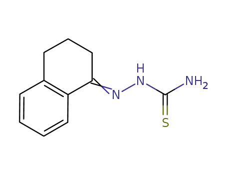 Molecular Structure of 3689-17-6 (Hydrazinecarbothioamide, 2-(3,4-dihydro-1(2H)-naphthalenylidene)-)