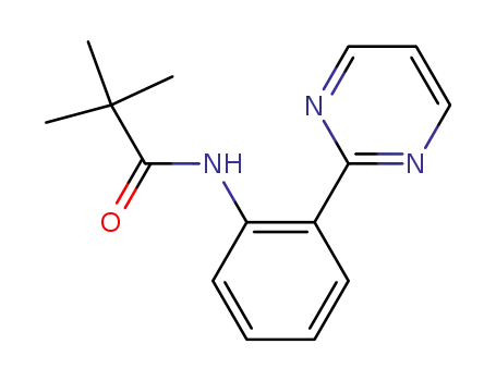 Molecular Structure of 797047-16-6 (Propanamide, 2,2-dimethyl-N-[2-(2-pyrimidinyl)phenyl]-)