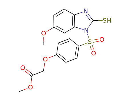 [4-(2-mercapto-6-methoxy-benzimidazole-1-sulfonyl)-phenoxy]acetic acid methyl ester