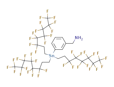 tris[2-perfluorohexylethyl]tin-3-benzylamine