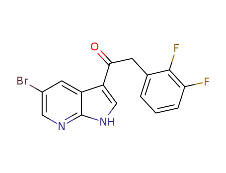 1-(5-bromo-1H-pyrrolo[2,3-b]pyridin-3-yl)-2-(2,3-difluoro-phenyl)-ethanone