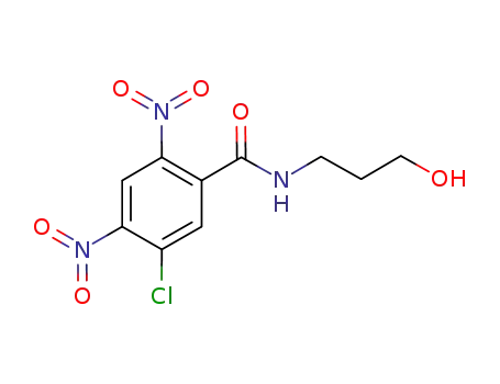 2-chloro-N-(3-hydroxypropyl)-3,5-dinitrobenzamide