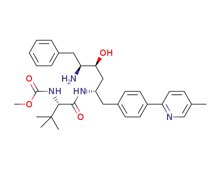 methyl (1S)-1-[({(1S,3S,4S)-4-amino-3-hydroxy-1-[4-(5-methyl-2-pyridinyl)benzyl]-5-phenylpentyl}amino)carbonyl]-2,2-dimethylpropylcarbamate
