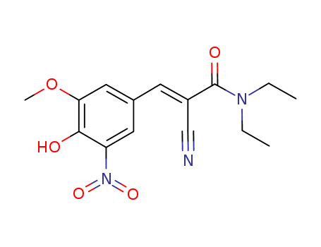 2-Propenamide, 2-cyano-N,N-diethyl-3-(4-hydroxy-3-methoxy-5-nitrophenyl)-, (2E)-