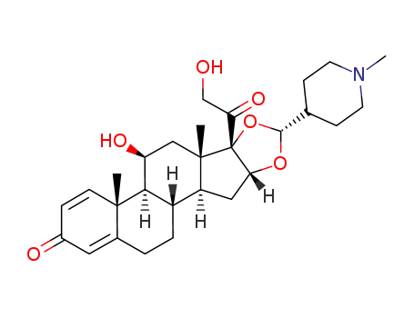 16-α-hydroxyprednisolone-16,17-αβ-acetal of N-methyl-4-formylpiperidine