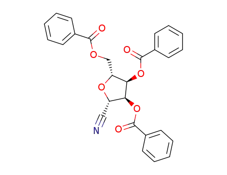 Molecular Structure of 23316-67-8 (2,3,5-Tri-O-benzoyl-beta-D-ribofuranosyl cyanide)