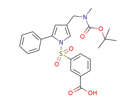 3-[(4-{[(tert-butoxycarbonyl)(methyl)amino]methyl}-2-phenyl-1H-pyrrol-1-yl)sulfonyl]benzoic acid
