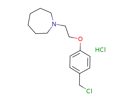 Molecular Structure of 223251-25-0 (4-[2-(1-AZEPANYL)ETHOXY]BENZYL CHLORIDE HCL)