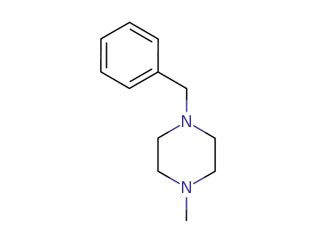 Molecular Structure of 62226-74-8 (1-BENZYL-4-METHYLPIPERAZINE)