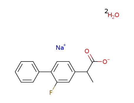 sodium 2-(2-fluoro-4-biphenylyl)propionate dihydrate