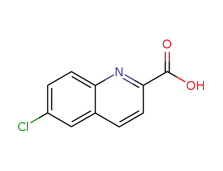 Molecular Structure of 59394-30-8 (6-CHLOROQUINOLINE-2-CARBOXYLIC ACID)