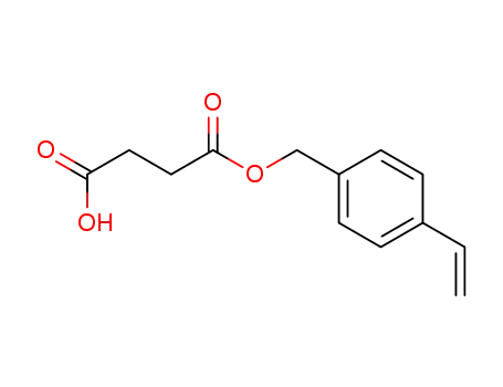 Molecular Structure of 139486-67-2 (Butanedioic acid, mono[(4-ethenylphenyl)methyl] ester)