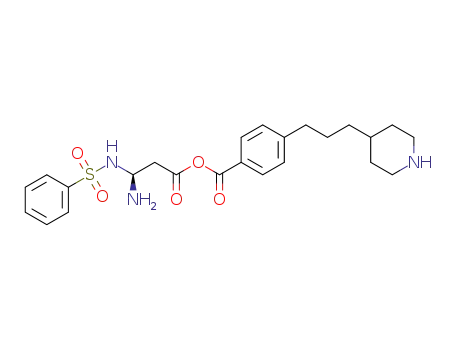 4-[3-(Piperidin-4-yl)propyl]benzoyl-2(S)-phenyl-sulfonylamino-β-alanine