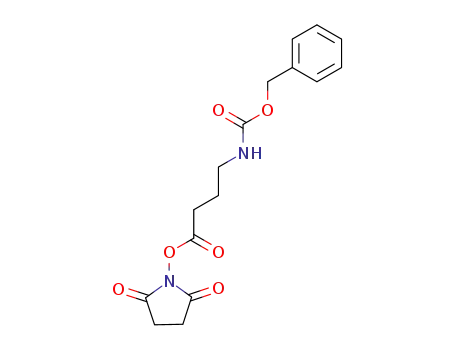 Molecular Structure of 60722-88-5 (Carbamic acid, [4-[(2,5-dioxo-1-pyrrolidinyl)oxy]-4-oxobutyl]-,
phenylmethyl ester)