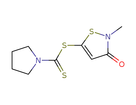 2-Methyl-5-[N,N-tetramethylenethiocarbamoyl]thio-4-isothiazolin-3-one