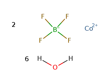 Molecular Structure of 15684-35-2 (COBALT TETRAFLUOROBORATE HEXAHYDRATE)