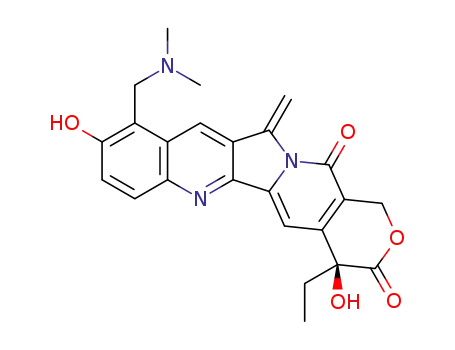 (S)-10-[(dimethylamino)methyl]-4-ethyl-4,9-dihydroxy-12-methylene-1,12-dihydro-4H-2-oxa-6,12a-diaza-dibenzo[b,h]fluorene-3,13-dione