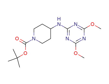 4-(4,6-dimethoxy-[1,3,5]triazin-2-ylamino)-piperidine-1-carboxylic acid tert-butyl ester