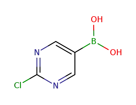 Molecular Structure of 1003845-06-4 (2-CHLOROPYRIMIDINE-5-BORONIC ACID)