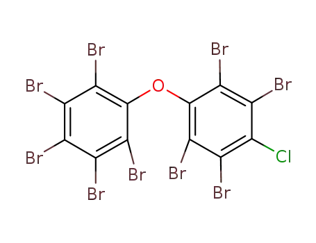 Molecular Structure of 918947-03-2 (Benzene,
1,2,3,4,5-pentabromo-6-(2,3,5,6-tetrabromo-4-chlorophenoxy)-)